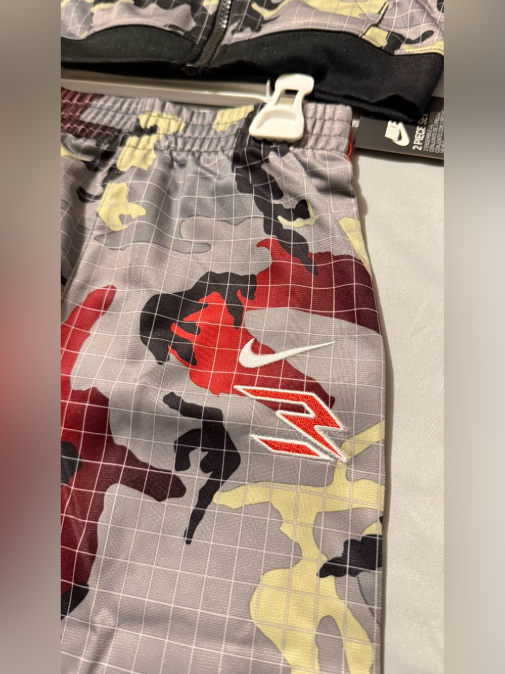 Nike Red, Black & Olive Camo Zip Jacket - Picture 2 of 5